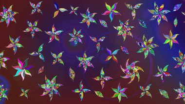 Üst manzara, yumuşak stil. Sevgililer günü ve tebrik kartı konsepti için şık bir davetiye. Mor ve mor renkte manzaralı çiçek deseni. Çiçek kompozisyonu, el boyası, hassas şablon..