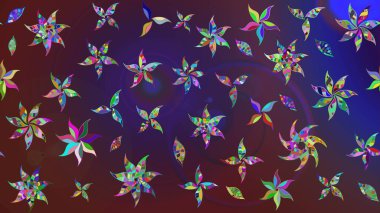 Güzel suluboya yaz çiçekleri deseni..