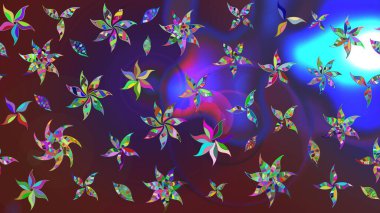 Taslak dekoratif arka plan, çiçek mandala. Çiçek. Mor ve mor renklerde. Raster illüstrasyonu.