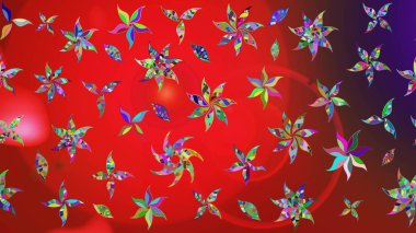 Nazik romantik baskı. Raster güzel bir çiçek deseni çizmiş. Tatil havası. Bahar mevsimi.