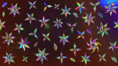 El çizimi. Çiçekler, dallar, bitkiler ve çiçekler. Raster illüstrasyonu. Güzel kumaş deseni.