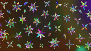 Raster deseni. Küçük çiçekte güzel bir çiçek deseni var. Çiçekli çiçek deseni, suluboya..