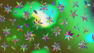 Taslak dekoratif arka plan, çiçek mandala. Renklerle. Çiçek. Raster illüstrasyonu.