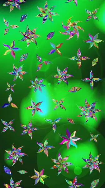 Çiçek izi. Suluboya tarzında renkler üzerine çiçekler. Suluboya çizim deseni.