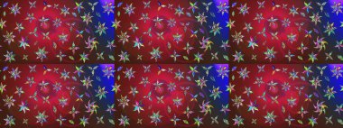 Sevgililer günü ve tebrik kartı konsepti için şık bir davetiye. Çiçek kompozisyonu, el boyası, hassas şablon. Kırmızı ve kahverengi renkte manzaralı çiçek deseni. Üst görünüm, yumuşak biçim.