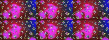 Beautiful watercolor Bouquet of summer flowers sketch pattern. Nice fabric pattern.