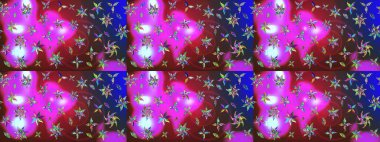 Yapraklı çizim şekli. Tekstil için figür. Şirin, zarif çiçekler Raster illüstrasyonu. Poster ya da kapak için arka plan. Davetiye ve kartpostal tasarımı için dekoratif çiçek unsurları.