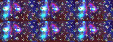 Güzel karalamalı çiçek desenli çizim. Güzel kumaş deseni. Raster illüstrasyonu. Küçük çiçekte sevimli çiçek deseni var..