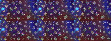 Renkli menekşe ve mor çizim deseni. Elle çizilmiş sonbahar çiçeği deseni. Doodle tarzı. Tekstil ve kapak tasarımı için mükemmel. Mor ve mor renkte çiçekler.