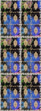 Duvar kâğıdı barok, İspanyol kumaşı. Şık bir grafik desen. Kahverengi ve bej renklerde altın elementler. Kusursuz raster arka plan. Çiçek deseni.