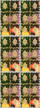 Şık bir grafik desen. Kahverengi ve bej renklerde altın elementler. Kusursuz raster arka plan. Çiçek deseni. Duvar kâğıdı barok, İspanyol kumaşı.