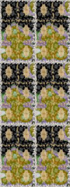 Çiçek deseni. Kusursuz raster arka plan. Kahverengi ve bej renklerde altın elementler. Şık bir grafik desen. Duvar kâğıdı barok, İspanyol kumaşı.