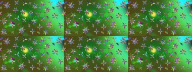 Anti-stres için soyut örnek sayfası. Raster illüstrasyonu. Renklerde.