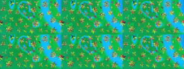 Çiçekli yumuşak bir eskiz şekli. Raster çiçekleri klasik tarzda çizilmiş. Nazikçe, rengarenk bahar çiçekleri. Raster illüstrasyonu.