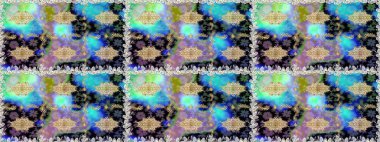 Kahverengi ve bej renklerde altın elementler. Şık bir grafik desen. Duvar kâğıdı barok, İspanyol kumaşı. Kusursuz raster arka plan. Çiçek deseni.