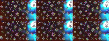 Raster illüstrasyonu. Küçük bir çiçekte eskiz deseni. Güzel kumaş deseni. Güzel çiçek arkaplanı..