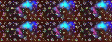 Kahverengi ve mavi renkli çiçekler. Doodle tarzı. Tekstil ve kapak tasarımı için mükemmel. Renkli kahverengi ve mavi çizim kalıpları. Elle çizilmiş sonbahar çiçeği deseni..