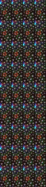 Renkli Bahar Teması eskiz kalıbı. Karalama çiçeği. Zentangle soyut çiçekleri. Güzel kumaş deseni. Raster illüstrasyonu. Düz Çiçek Elementleri Tasarımı.