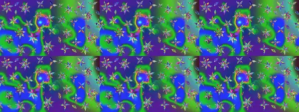 Küçük bir çiçekte eskiz deseni. Hoş bir çiçek geçmişi var. Güzel kumaş deseni. Raster illüstrasyonu.