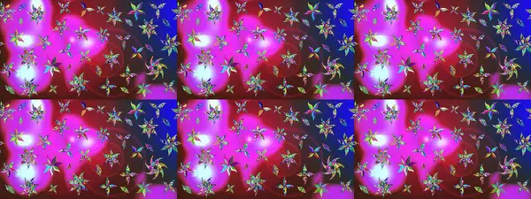 Yapraklı çizim şekli. Tekstil için figür. Şirin, zarif çiçekler Raster illüstrasyonu. Poster ya da kapak için arka plan. Davetiye ve kartpostal tasarımı için dekoratif çiçek unsurları.