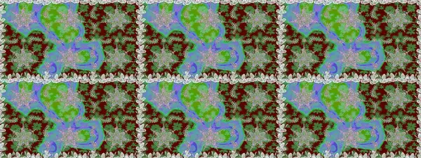 Şık bir grafik desen. Çiçek deseni. Kahverengi ve bej renklerde altın elementler. Kusursuz raster arka plan. Duvar kâğıdı barok, İspanyol kumaşı.