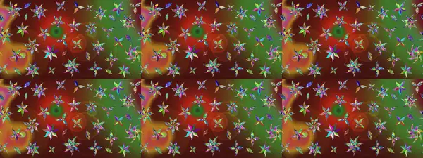 Çiçekli güzel suluboya desen. Raster illüstrasyonu. Renklerde.