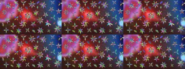 Çiçek desenli raster, kahverengi ve mor çizgi grafik desenli soyut raster arkaplan. Modern stil dokusu.