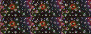 Zarif, parlak ve çiçek desenli tasarım. Sabıka baskıları, bebek kıyafetleri, duvar kâğıtları, paket kutuları vb..