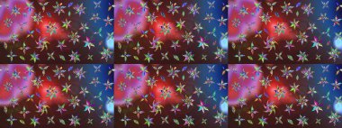 Çiçek desenli raster, kahverengi ve mor çizgi grafik desenli soyut raster arkaplan. Modern stil dokusu.