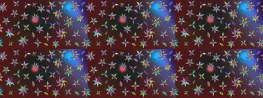 Çiçekli, yapraklı, çiçek desenli eskiz. El çizimi. Raster illüstrasyonu.