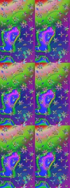 Parlak elementlerin. Çizim çiçek deseni duvar kağıdı, web sitesi arka planı, ambalaj kağıdı, davetiye, broşür, afiş veya web sitesi için kullanılabilir. El çizimi Raster illüstrasyonu.