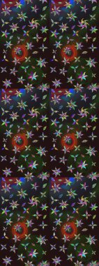 Güzel suluboya yaz çiçekleri deseni..