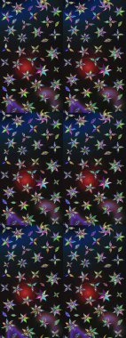 Sevimli küçük çiçek desenle. Raster resim. Çiçek desenli çiçek ve yaprakları ile.