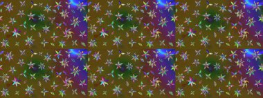 Çiçekli karalama şeklinde Raster çiçek deseni. Yumuşak, bahar çiçekli arka plan. Renkli çiçekler.