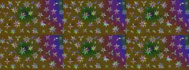 Oldukça eski bir besin torbası deseni, küçük, çiçekler. Millefleur 'lar. Tekstil, kumaş, kapaklar, duvar kağıtları, baskı, paket, koleksiyon defteri, örgü, dekupaj için çiçek arkaplanı..