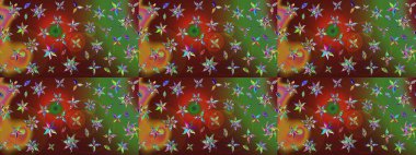 Küçük çiçekte güzel bir desen. Küçük renkli çiçekler. Çiçekli bahar çiçekleri. Moda baskıları için zarif bir şablon. Motley illüstrasyonu.