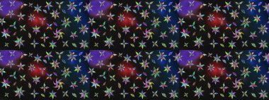 Parlak elementlerin. El çizimi Raster çizimi. Çizim çiçek deseni duvar kağıdı, web sitesi arkaplanı, paket kağıdı, davetiye, broşür, pankart veya web sitesi için kullanılabilir.