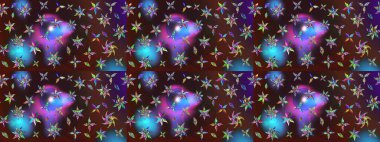 Düz Çiçek Elementleri Tasarımı. Renkli Yaz Temalı eskiz kalıbı. Çiçekli eskiz çizimi. Kahverengi ve mor renkte çiçekler.