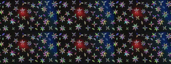 El yapımı çiçek ve bitki koleksiyonu. Raster illüstrasyonu. Eskiz tarzı renklerde. Şirin karalamalı çiçek desenli çizim. Raster illüstrasyonu.