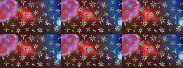 Çiçek desenli raster, kahverengi ve mor çizgi grafik desenli soyut raster arkaplan. Modern stil dokusu.