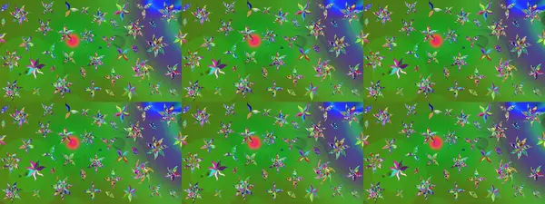 Raster güzel bir çiçek deseni çizmiş. Bahar mevsimi. Tatil havası. Nazik romantik baskı. Renkli çiçekler.