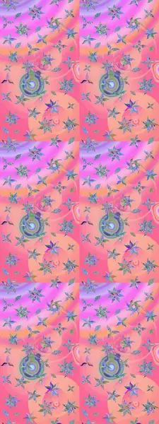 Eskiz Vintage Çiçek Deseni. Raster Kalça dokusu deseni.