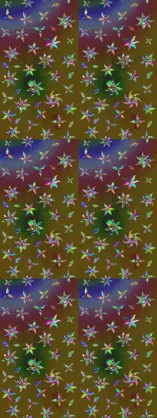 Raster illüstrasyonu. Küçük çiçekteki sevimli çiçek deseni. Güzel karalamalı çiçek desenli çizim. Güzel kumaş deseni.