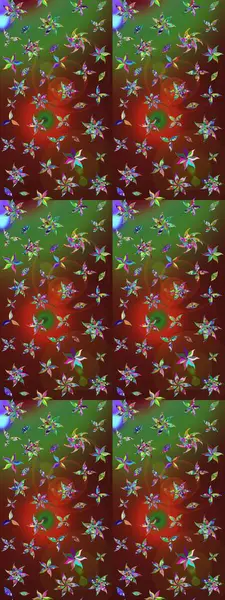 Raster illüstrasyonundaki çiçek desenli çizim. Renkli Bahar Teması eskiz kalıbı. Düz Çiçek Elementleri Tasarımı. Renkli çiçekler.