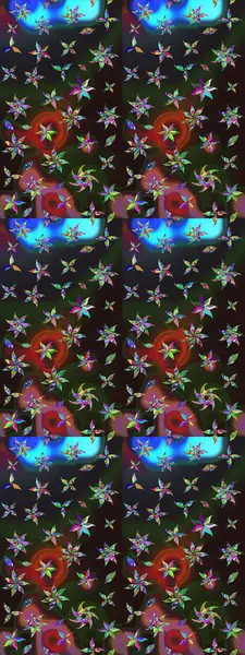 Düz Çiçek Elementleri Tasarımı. Çiçekli çiçek deseni, suluboya. Raster illüstrasyonu. Renkli çiçekler. Renkli Bahar Teması çizim şablonu.