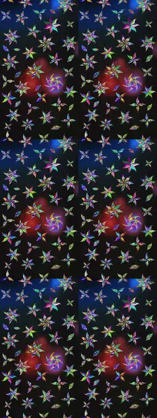 Eskiz arkaplan modeli. Raster - stok. Yapraklı çiçekler ve papatya çiçekli renkler.