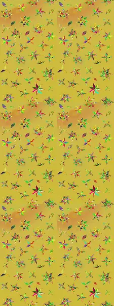 Raster illüstrasyonu. Çizim çiçek deseni duvar kâğıdı olarak kullanılabilir. Renkli çiçekler.