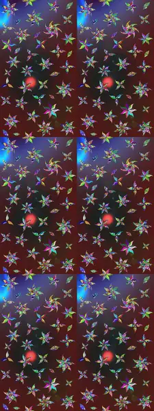 Vadinin renkleri. Çiçeksel çizim kalıbının çizimi.