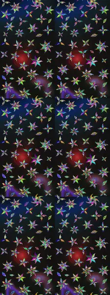 Sevimli küçük çiçek desenle. Raster resim. Çiçek desenli çiçek ve yaprakları ile.