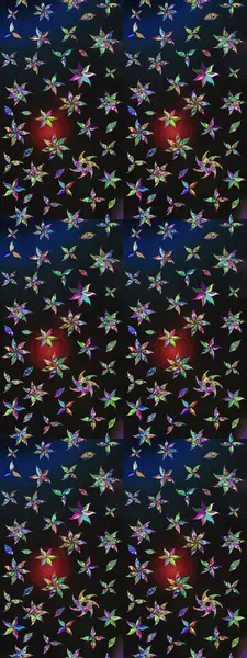 Renkli grunge, kolo çiçekleriyle soyut bir arka plan oluşturur. Parmak izi, kumaş, duvar kâğıdı, tekstil için raster dokusu. Nakış desenli çiçek deseni..